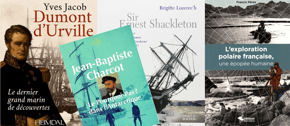 couverture des livres sur l'Antarctique