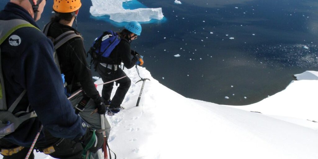 randonnée montagne en antarctique