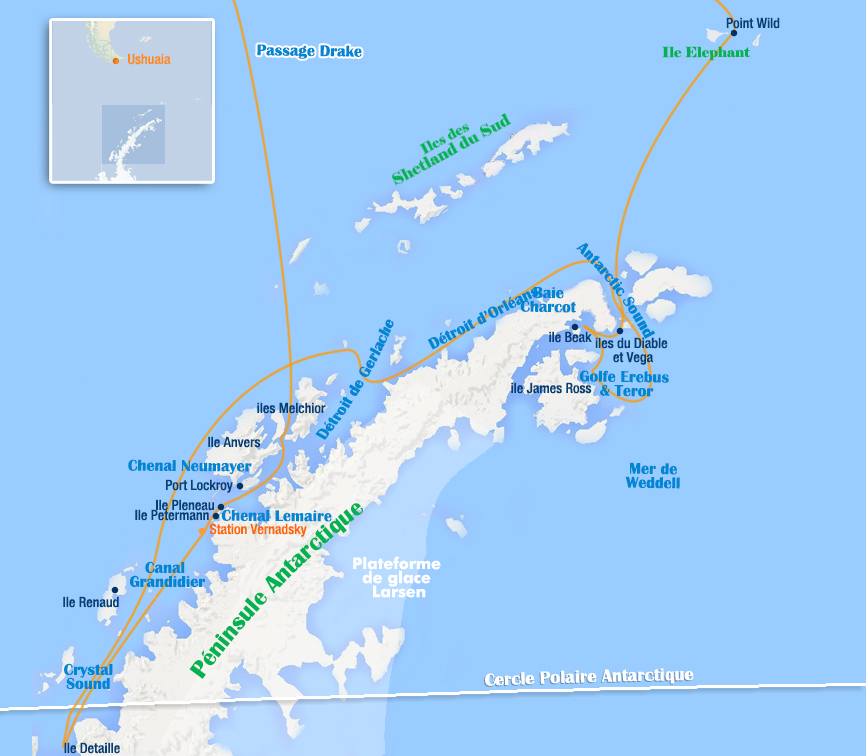 antarctique elephant weddell cercle polaire