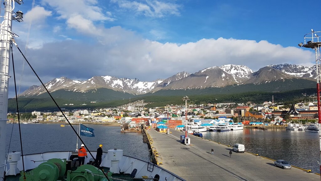 depart du port d'Ushuaia